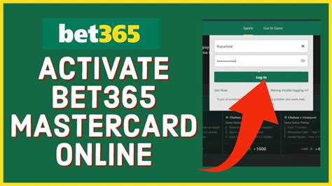 activate bet365 mastercard